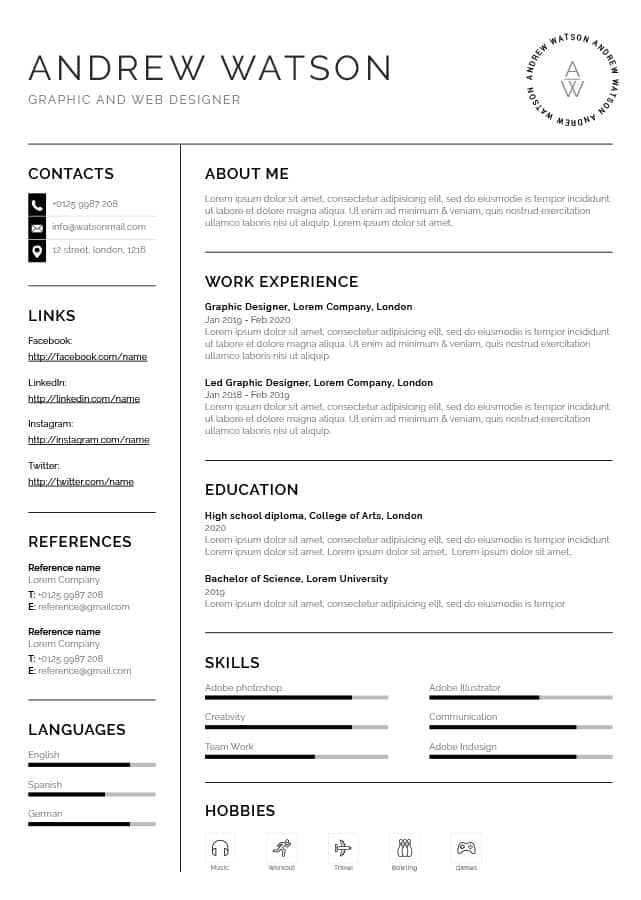 Perfecting a resume
